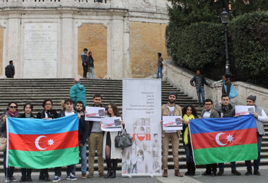 Rally on Khojaly genocide held in Rome