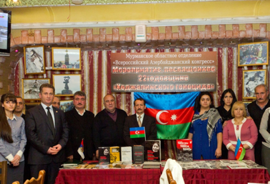 Murmanskda Xocalı soyqırımının 22-ci ildönümü ilə əlaqədar tədbir keçirilmişdir