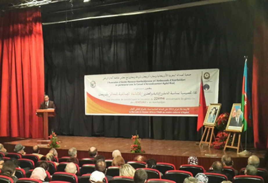 Xocalı soyqırımının qurbanları Mərakeşdə də yad edilmişdir