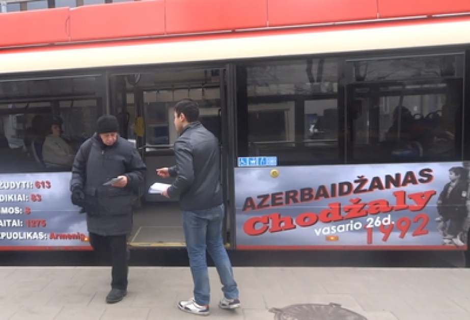Litvada “Xocalıya ədalət!” kampaniyası çərçivəsində aksiyalar davam edir
