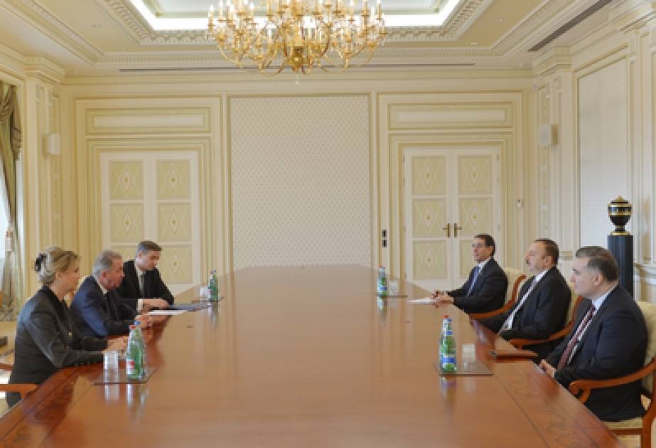 Le président azerbaïdjanais Ilham Aliyev a reçu la délégation conduite par le préident de l’institut international de la paix VIDEO
