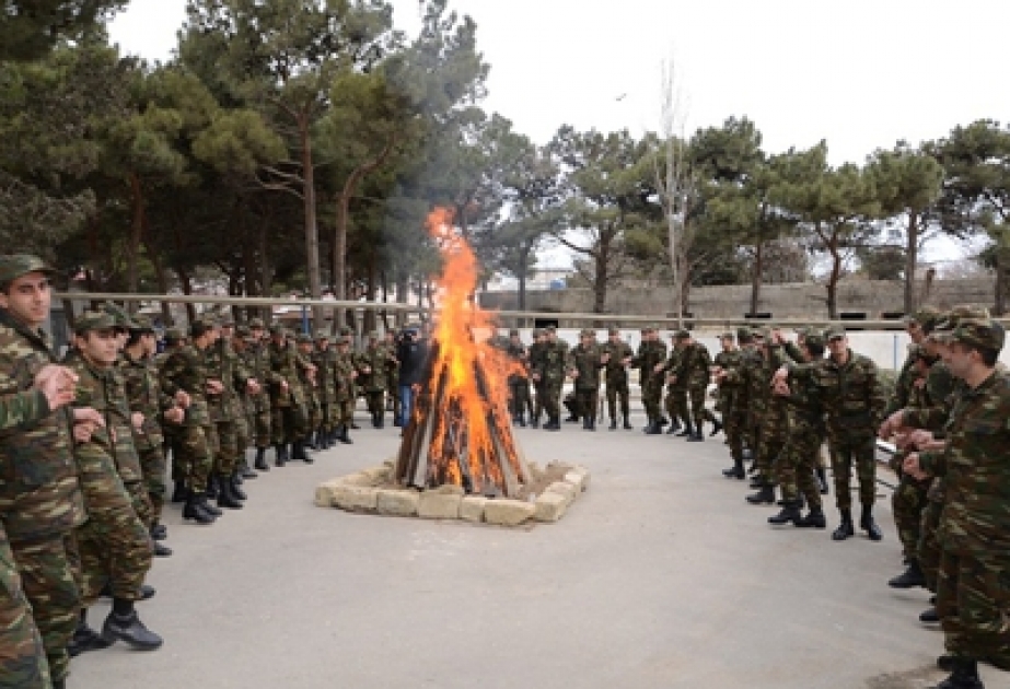 Badamdar qəsəbəsindəki “N” saylı hərbi hissədə Novruz şənliyi təşkil edilmişdir