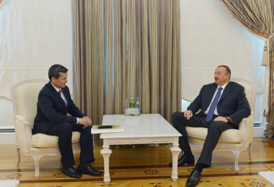 الرئيس إلهام علييف يستقبل نائب رئيس الوزراء وزير خارجية التركمانستاني رشيد مرداف