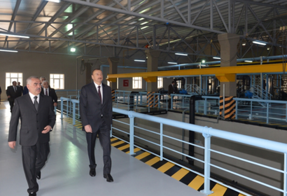 Azerbaijani President attends ceremony to inaugurate Nakhchivan City Water Reservoir and Water Purification Facilities Complex VIDEO