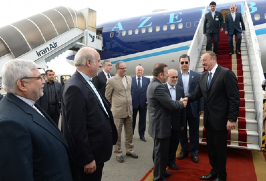 Präsident von Aserbaidschan Ilham Aliyev ist zu Staatsbesuch in der Islamischen Republik Iran eingetroffen VIDEO