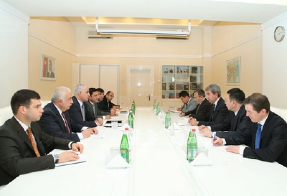 Azerbaijan`s Minister of Economy and Industry meets Vice President of Air Liquide Group VP Company
