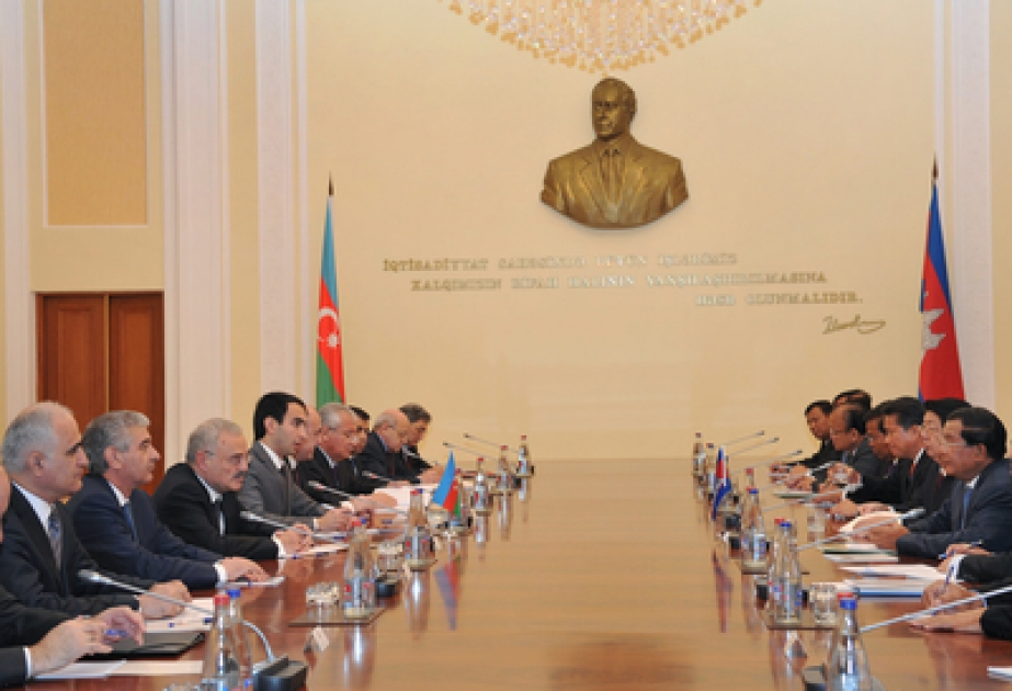 Kambocanın Baş naziri Hun Sen: Biz Azərbaycanın ərazi bütövlüyünü dəstəkləyirikBu fikir Azərbaycanın Baş naziri ilə görüşdə səslənmiş,tədbirdə Anlaşma Memorandumu imzalanmışdır
