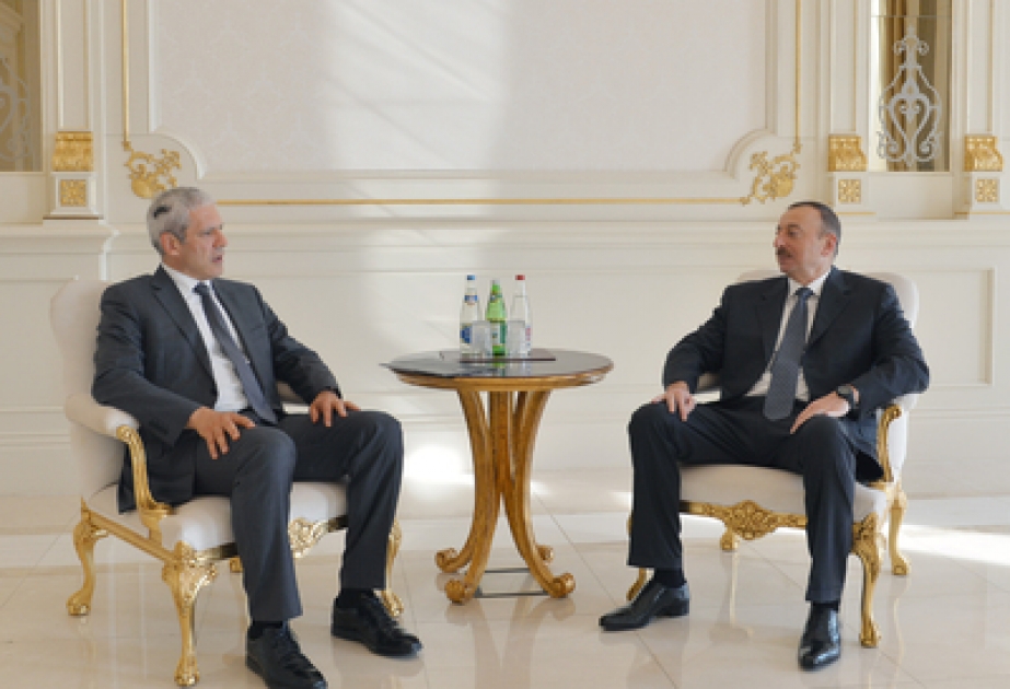 الرئيس إلهام علييف يلتقي الرئيس الصربي السابق بوريس تاديتش