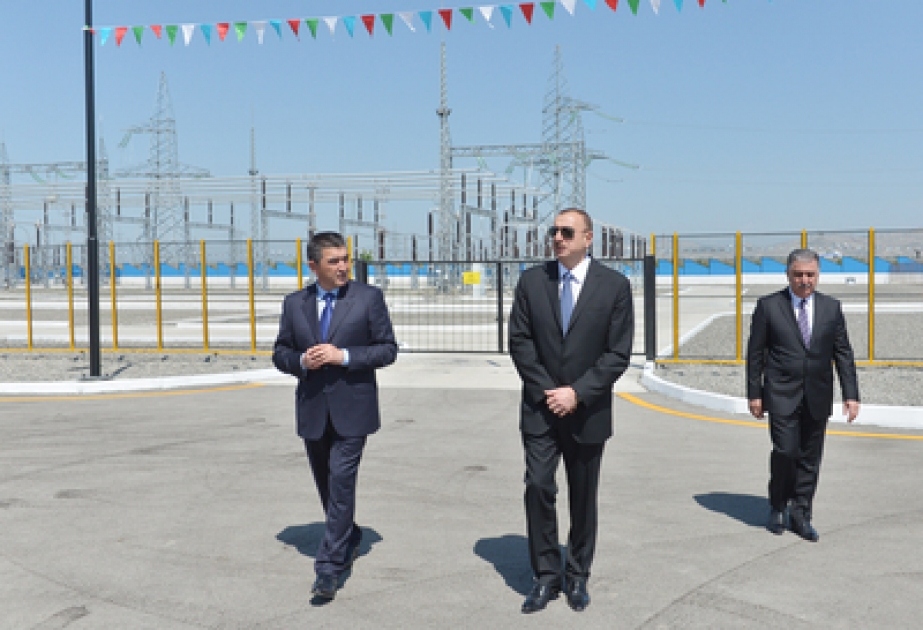 In Agdasch neue elektrische Unterstation mit 220 kv “Agdasch” in Betrieb genommen VIDEO