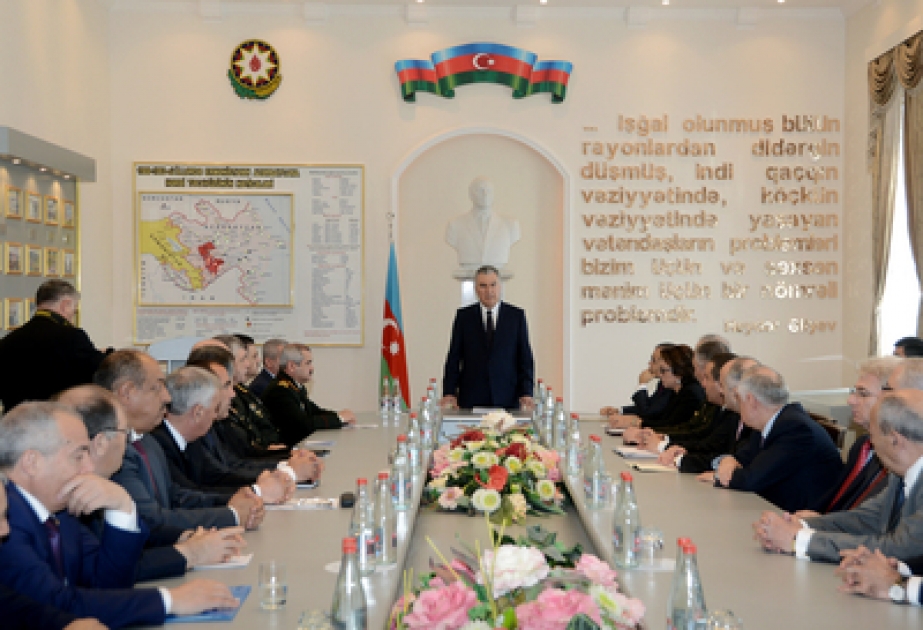 “Ulu öndər Heydər Əliyev – qaçqın və məcburi köçkün gənclərin hərbi vətənpərvərlik ruhunda tərbiyəsi, həmçinin ali hərbi məktəbə, hərbi liseyə qəbul” mövzusunda konfrans keçirilmişdir