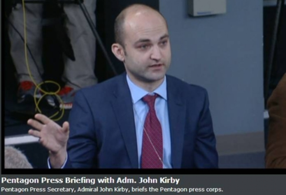 U.S. Department of Defense Press Secretary Rear Admiral John Kirby responds to journalists’ questions