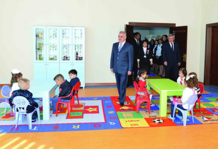 Babək rayonunda yeni uşaq bağçası istifadəyə verilmişdir