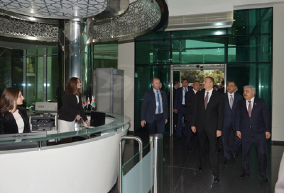 Le président Ilham Aliyev a visité le nouveau bâtiment administratif de la SOCAR en Géorgie VIDEO
