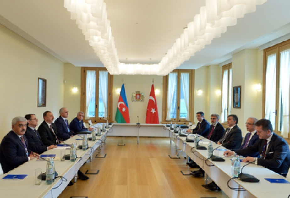 Azərbaycan Prezidenti İlham Əliyevin və Türkiyə Prezidenti Abdullah Gülün görüşü VİDEO