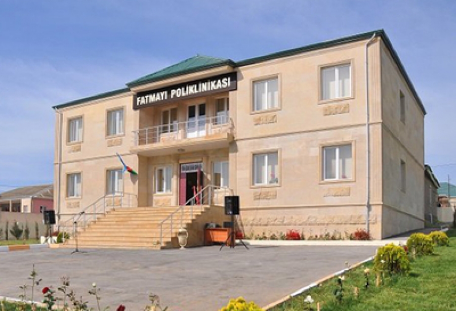 Abşeron rayonunun Fatmayı kəndində yeni tikilmiş poliklinika istifadəyə verilmişdir
