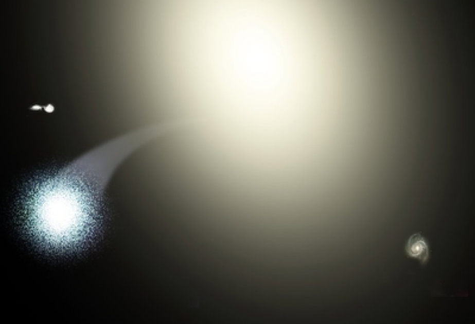 Schwarzes Loch wirft ganzen Sternhaufen aus Galaxie