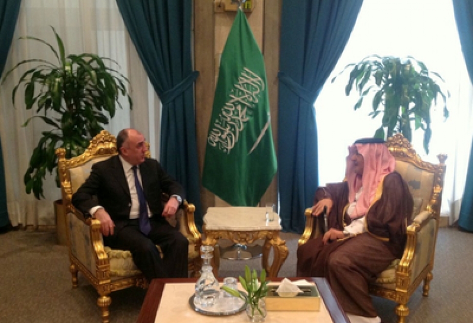 Azerbaijani FM meets Saudi Arabian counterpart