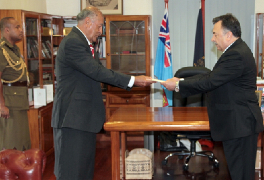 L’ambassadeur d’Azerbaïdjan a remis ses lettres de créance au président de la République des Iles Fidji