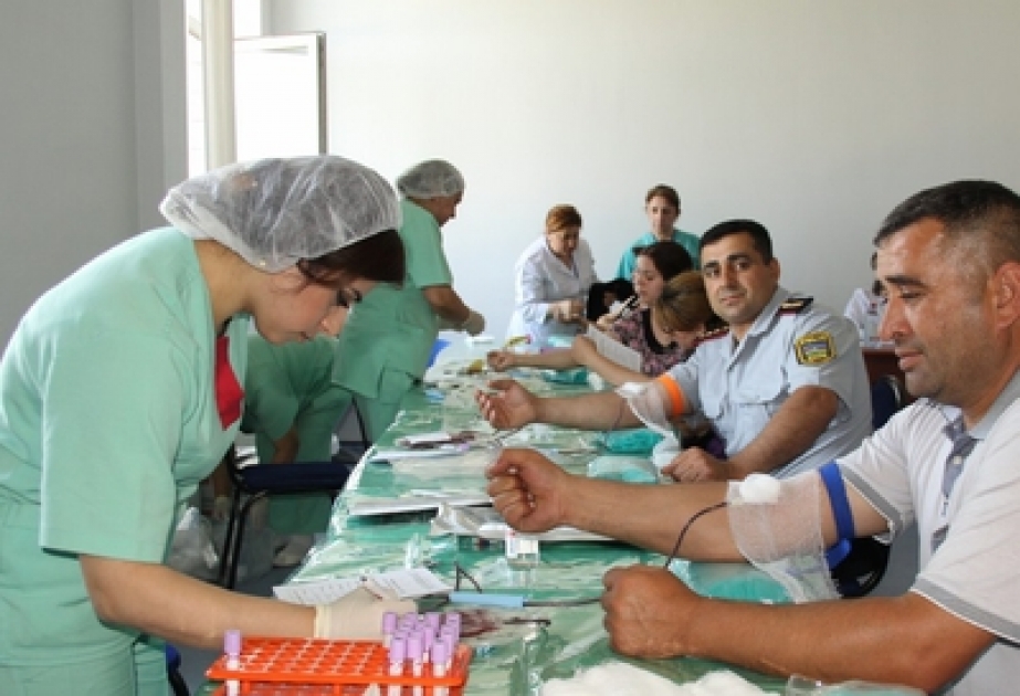 Qəbələdə keçirilmiş qanvermə aksiyasında 190 könüllü iştirak etmişdir