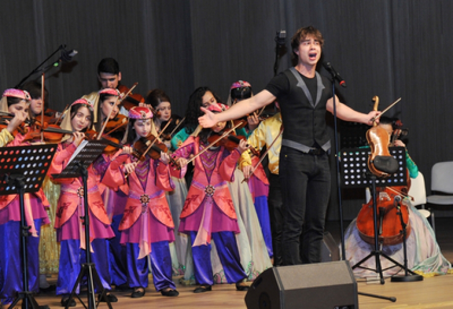 Alexander Rybak performs at Heydar Aliyev Center