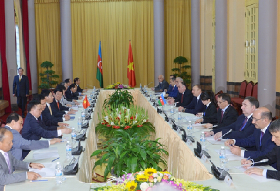 President Ilham Aliyev and President of the Socialist Republic of Vietnam Truong Tan Sang held a meeting in an expanded format VIDEO