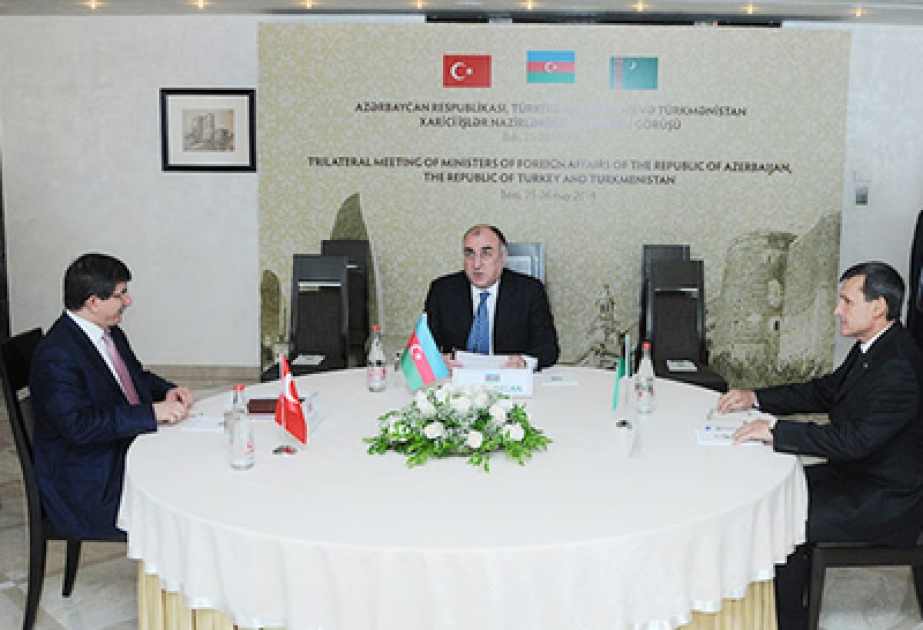 Azerbaijani, Turkish, Turkmen FMs come together in Baku