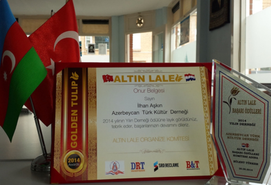 Hollandiyada Azərbaycan diaspor təşkilatı mükafata layiq görülmüşdür