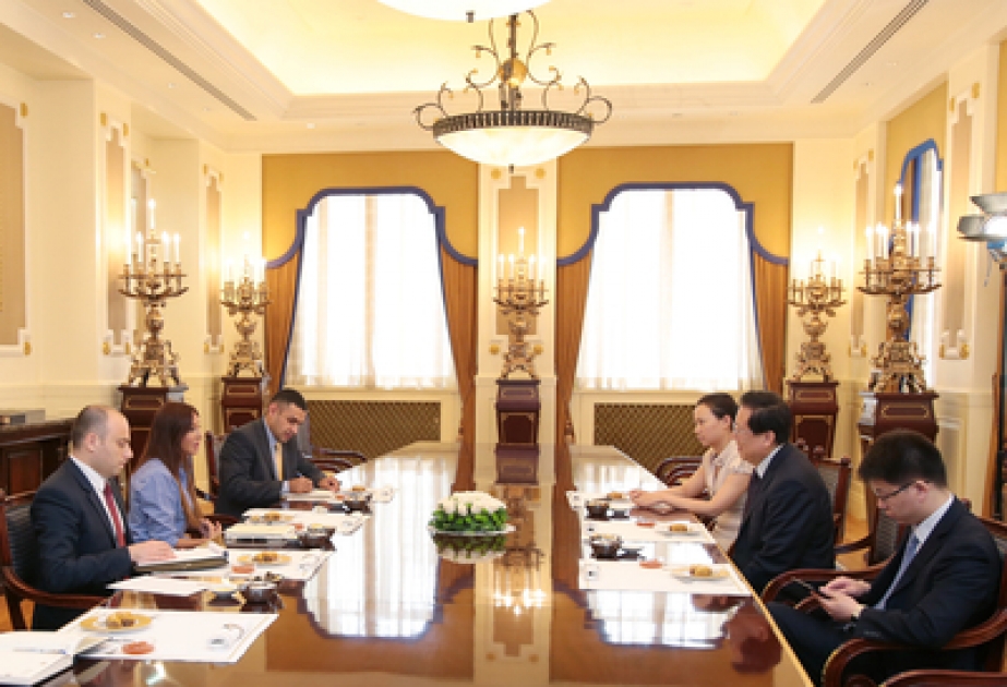 Azerbaijani First Lady meets UNESCO General Conference President