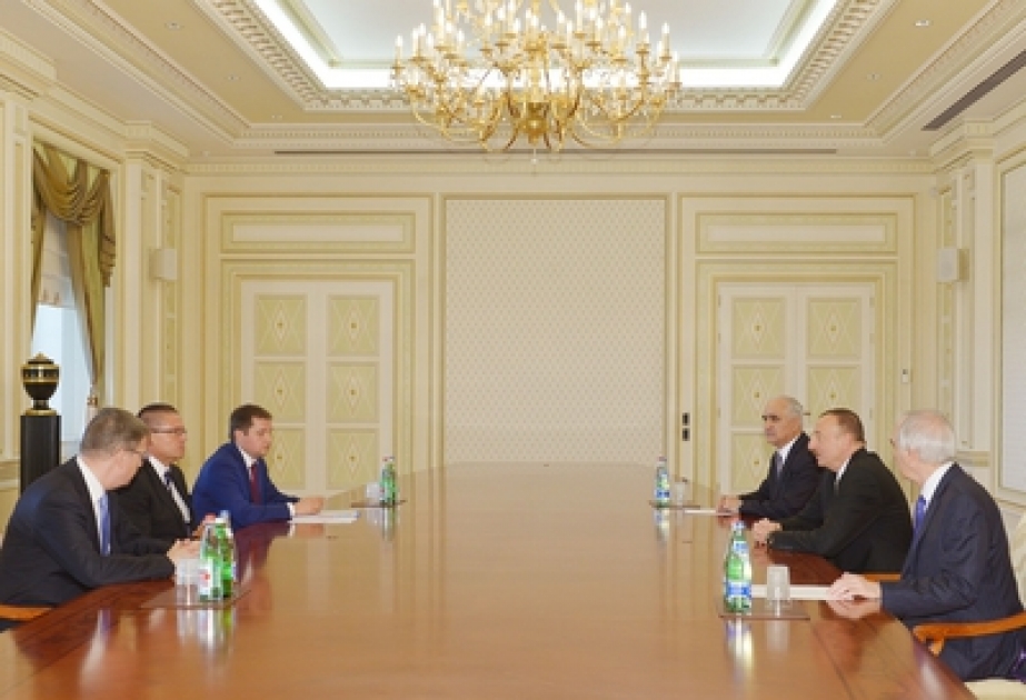Le président azerbaïdjanais Ilham Aliyev a reçu le ministre russe du développement économique VIDEO