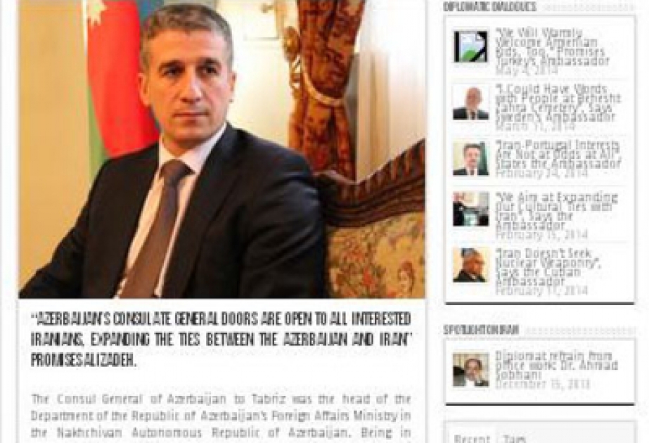 Iranscope magazine interviews Azerbaijan’s Consul General in Tabriz