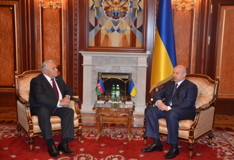 Azerbaijani Parliament Speaker meets Ukrainian Chairman of Verkhovna Rada