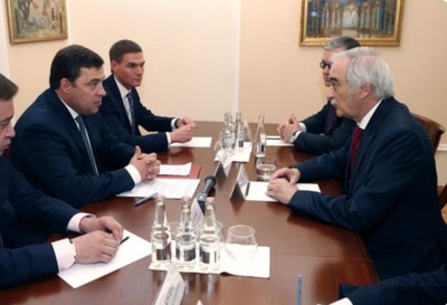 Azerbaijani ambassador meets with governor of Sverdlovsk oblast of Russian Federation