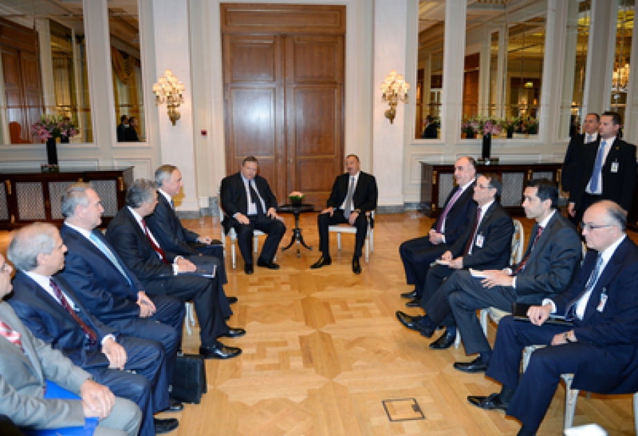 President Ilham Aliyev met with Deputy Prime Minister, Minister of Foreign Affairs of Greece Evangelos Venizelos VIDEO