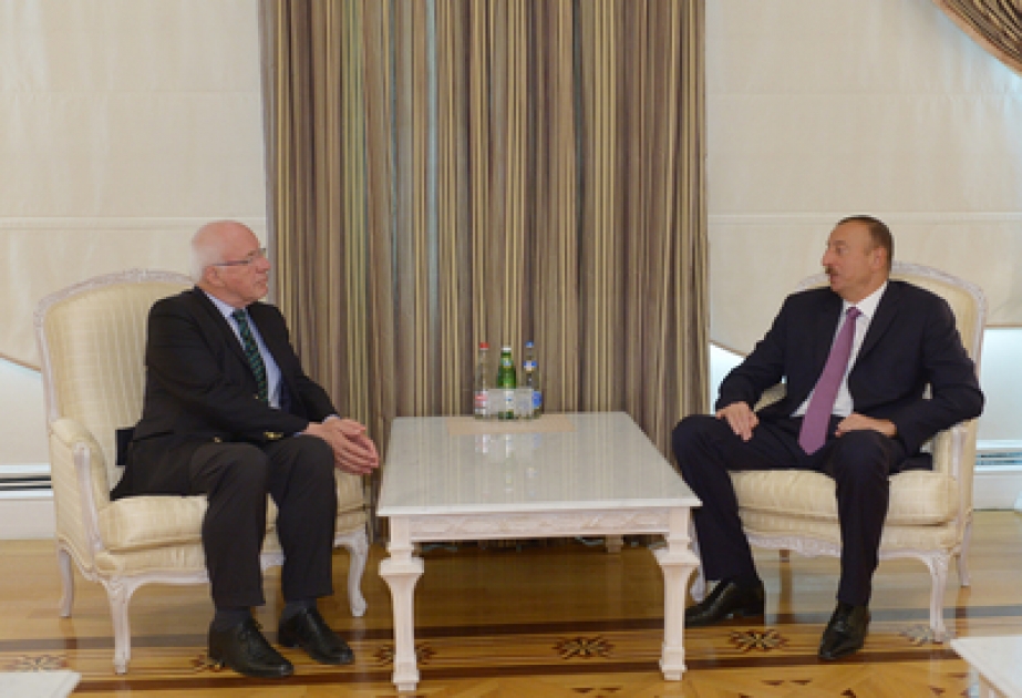 Präsident Ilham Aliyev hat den Präsidenten des Kongresses der Gemeinden und Regionen des Europarates empfangen VIDEO