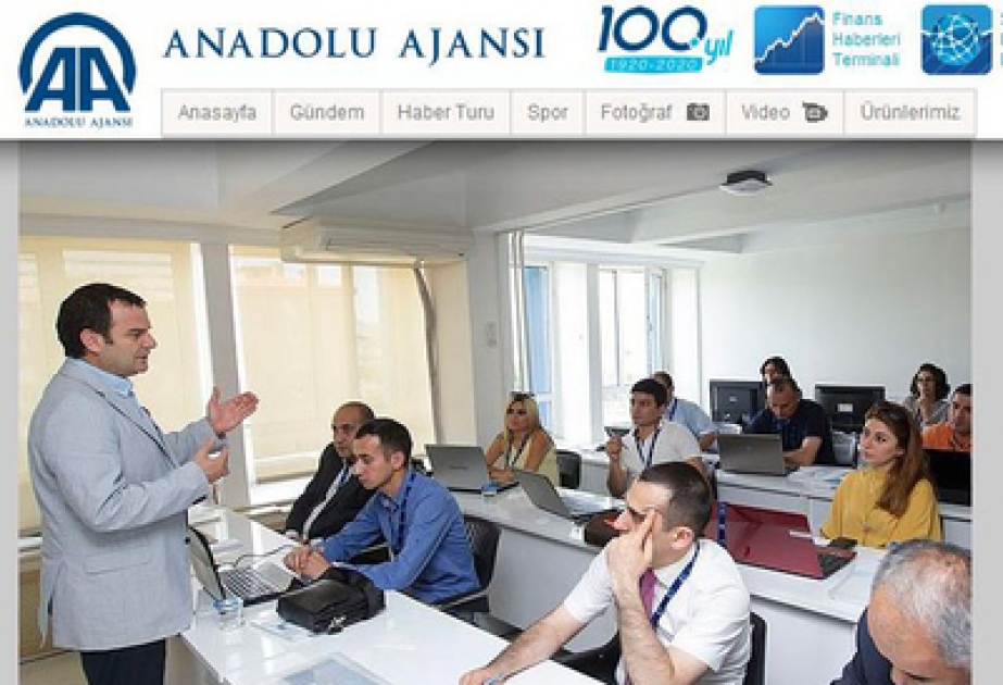 Türkiyənin Anadolu Agentliyinin Xəbər Akademiyasının təşkil etdiyi təlim kurslarında AzərTAc ilə əməkdaşlığın əhəmiyyətindən bəhs olunmuşdur