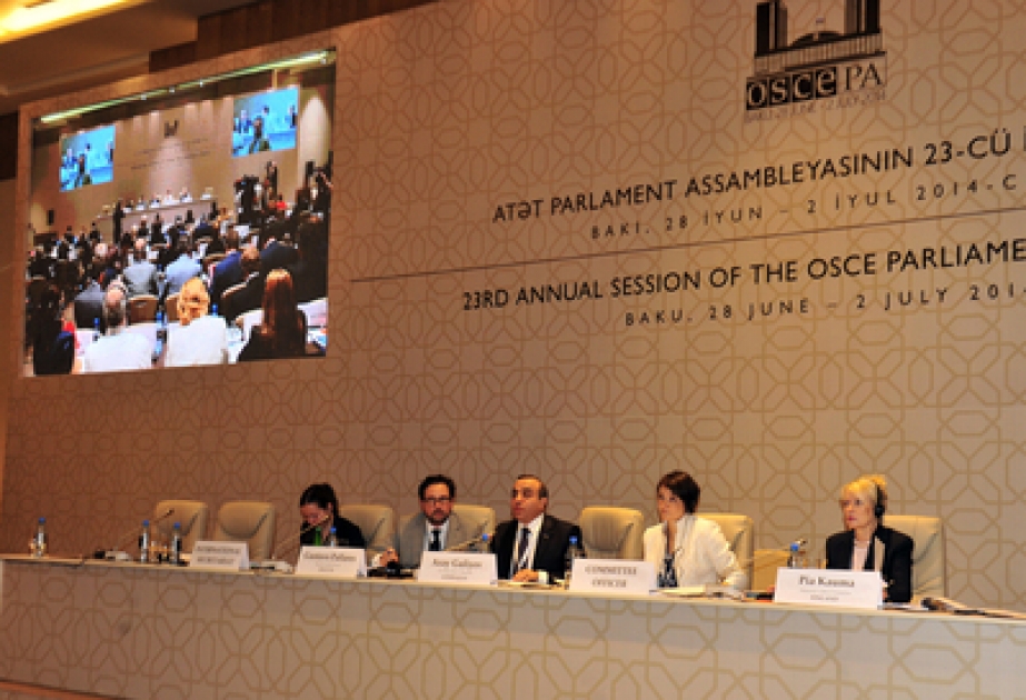 Bakou : la 23e session annuelle de l’Assemblée parlementaire de l’OSCE poursuit ses travaux avec des réunions de commission