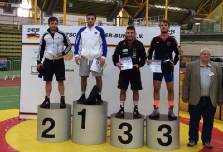 Azerbaijani wrestlers claim 4 gold medals at Dortmund Grand Prix