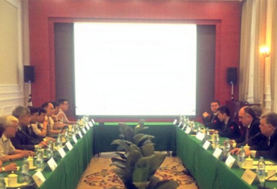 Azerbaijani FM makes speech at China Institute of International Studies