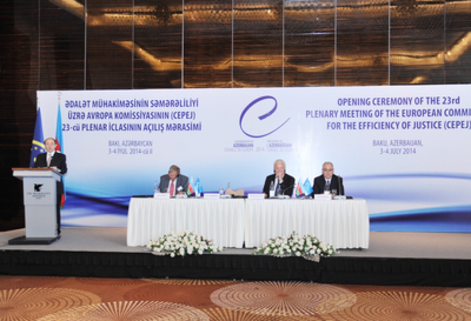 Bakıda Ədalət mühakiməsinin səmərəliliyi üzrə Avropa Komissiyasının plenar iclası keçirilir