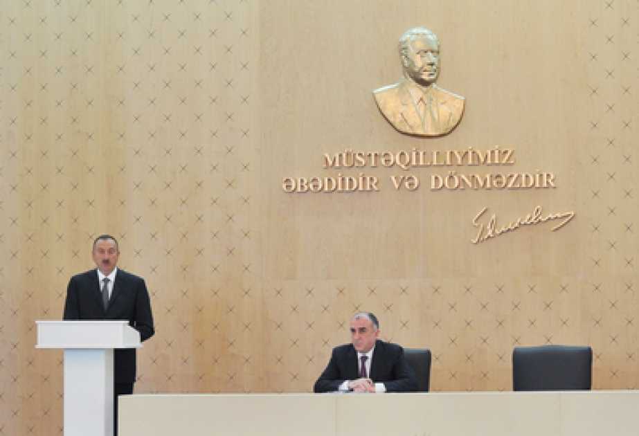 President Ilham Aliyev attended the 5th session of the heads of Azerbaijani diplomatic services VIDEO