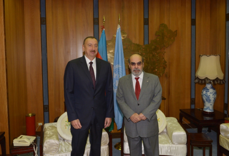 Aserbaidschans Präsident Ilham Aliyev hat sich in Rom mit dem Generaldirektor der UN-Ernährungs-und Landwirtschaftsorganisation José Graziano da Silva getroffen VIDEO