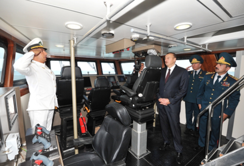 Le président Ilham Aliyev a participé à l’inauguration de la nouvelle usine de construction navale de la Garde côtière du Service national des frontières VIDEO