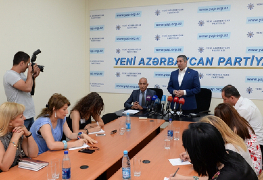 Yeni Azərbaycan Partiyasında KİV nümayəndələri ilə görüş keçirilib