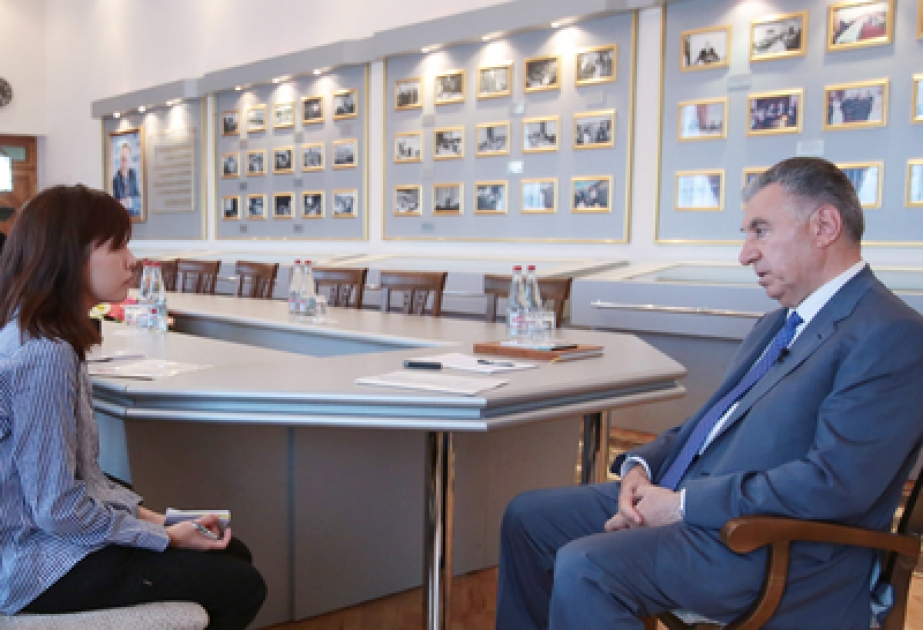 Azerbaijani Deputy Premier gives interview to Japan`s TV channel