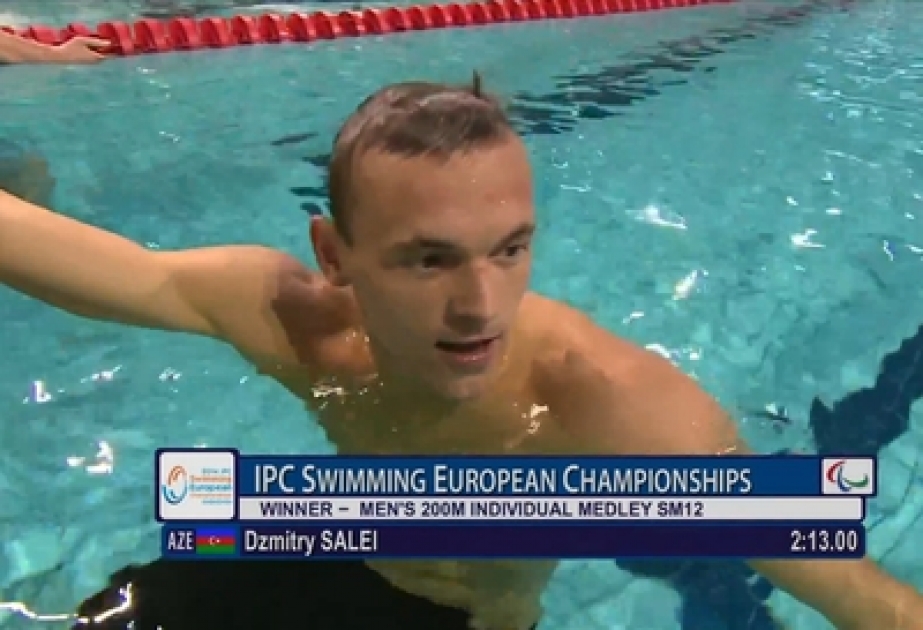 Azerbaijani paralympic swimmer claims European crown