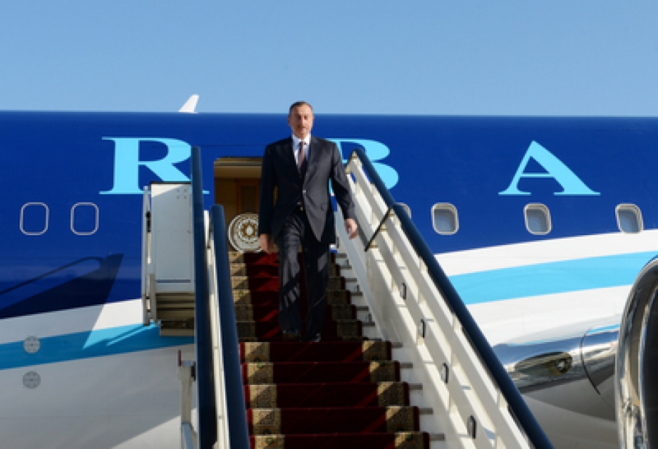 President Ilham Aliyev arrived in the Russian Federation on a working visit VIDEO