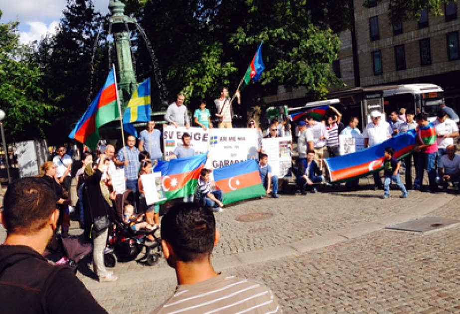 Azerbaijanis in Sweden rally against Armenians` ceasefire violations