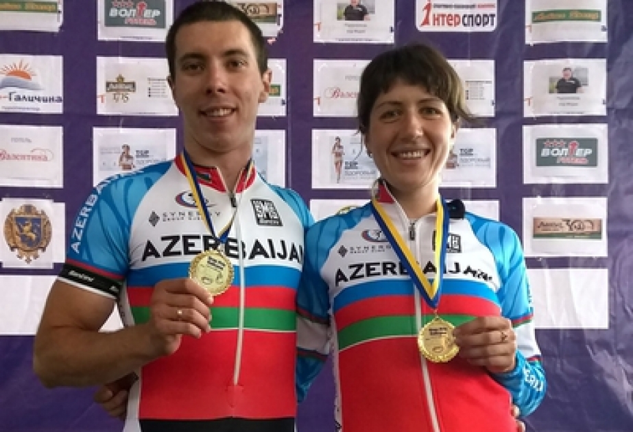 Les cyclistes azerbaïdjanais ont décroché quatre médailles au Grand Prix Galychyna - 2014