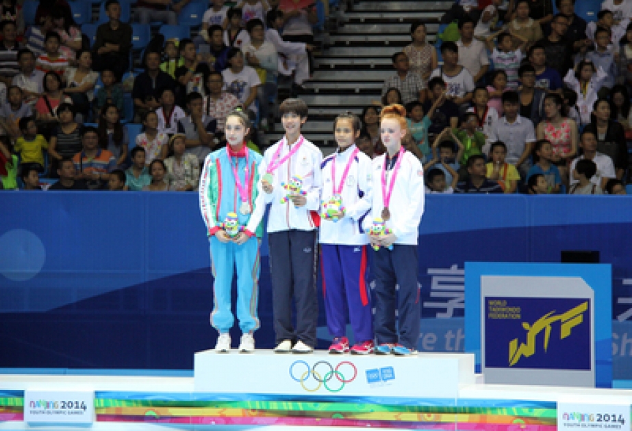 Azerbaijani female taekwondo fighter wins silver at Nanjing Olympic Games