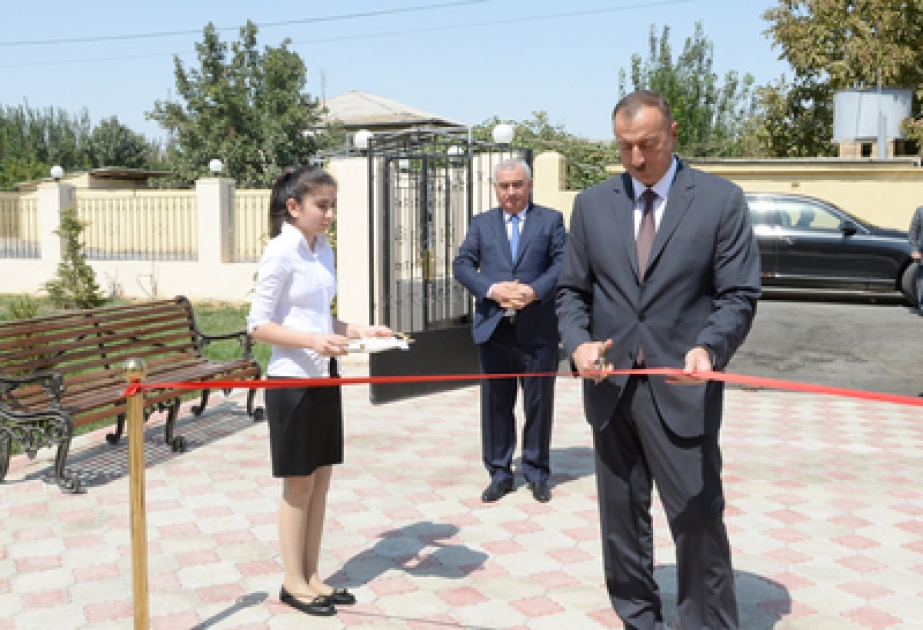 Heydər Əliyev Fondunun təşəbbüsü ilə Horadiz şəhərində inşa olunan 2 nömrəli körpələr evi-uşaq bağçasının açılışı olub VİDEO